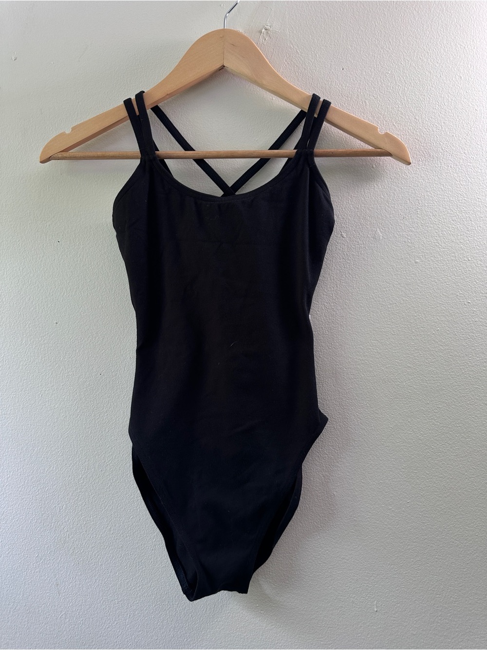 Capezio Women's Double Strap Camisole Leotard Black Dance Ballet CC123 Size S